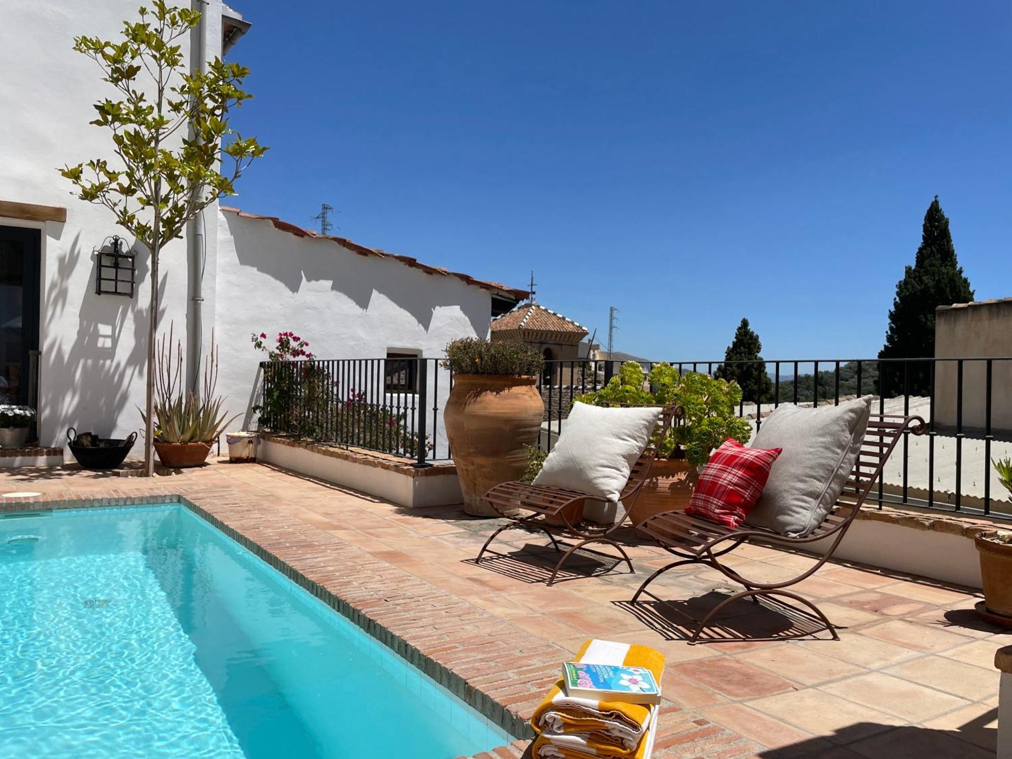 Stunning Spanish White Village Home Private Pool Stunning Views Saleres Exteriör bild
