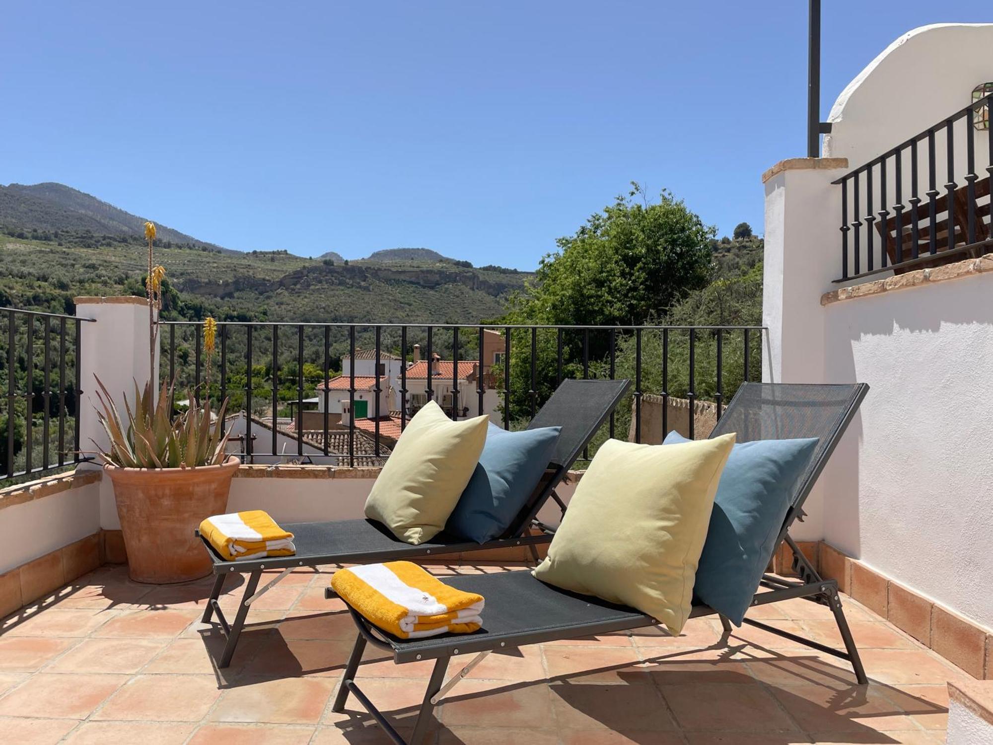 Stunning Spanish White Village Home Private Pool Stunning Views Saleres Exteriör bild
